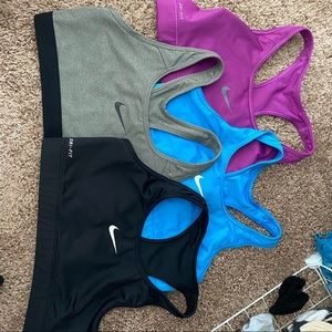 Nike dri fit sports bras